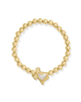 Kendra Scott Jewelry - Bracelets Ari Heart Gold Texas Stretch Bracelet Ivory MOP