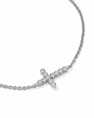 Kendra Scott Jewelry - Bracelets Cross Silver Crystal Chain Bracelet