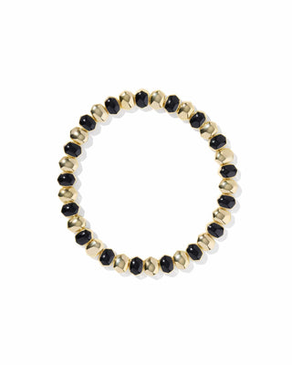Kendra Scott Jewelry - Bracelets Daphne Enamel Gold Stretch Bracelet Black