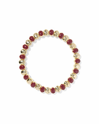Kendra Scott Jewelry - Bracelets Daphne Enamel Gold Stretch Bracelet Burgundy