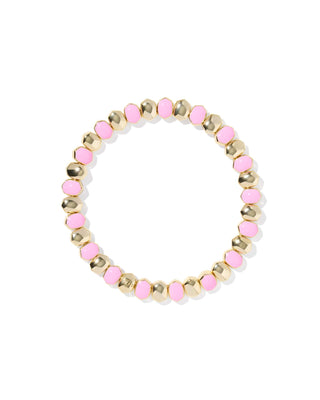 Kendra Scott Jewelry - Bracelets Daphne Enamel Gold Stretch Bracelet Light Pink