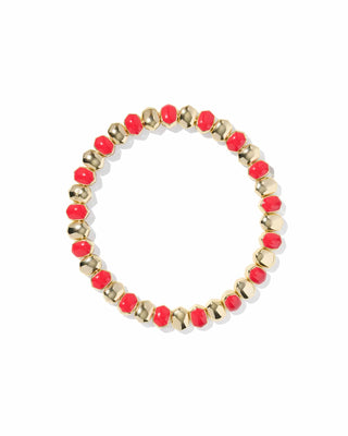 Kendra Scott Jewelry - Bracelets Daphne Enamel Gold Stretch Bracelet Red