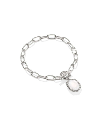 Kendra Scott Jewelry - Bracelets Daphne Silver Link and Chain Bracelet Ivory MOP