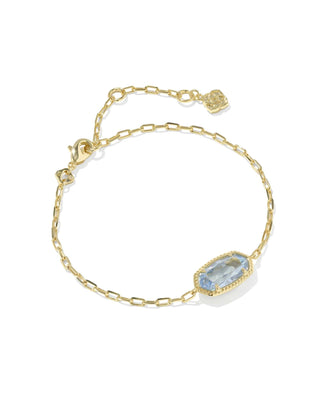 Kendra Scott Jewelry - Bracelets Elaina Luxe Gold Chain Bracelet Light Blue CZ