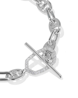 Kendra Scott Jewelry - Bracelets Elaina Toggle Silver Line & Charm Bracelet