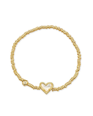 Kendra Scott Jewelry - Bracelets Gold Ari Heart Stretch Bracelet Ivory MOP Gold or Silver