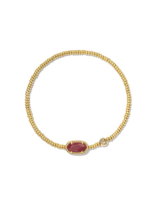 Kendra Scott Jewelry - Bracelets Grayson Gold Stretch Bracelet Maroon Magnesite