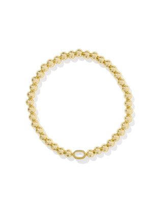 Kendra Scott Jewelry - Bracelets Mini Elaina Stretch Bracelet Gold Ivory MOP