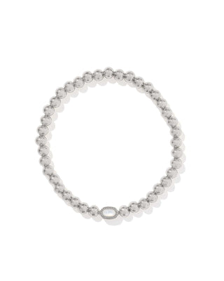 Kendra Scott Jewelry - Bracelets Mini Elaina Stretch Bracelet Silver Ivory MOP