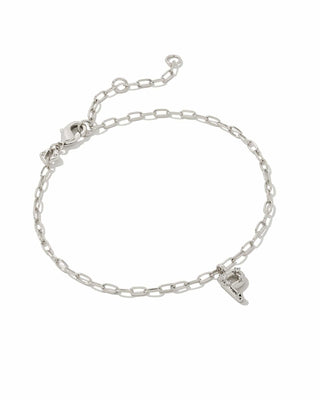 Kendra Scott Jewelry - Bracelets P Sale Crystal Letter Bracelet Delicate Bracelet Silver