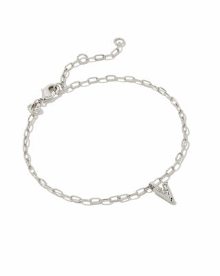 Kendra Scott Jewelry - Bracelets V Sale Crystal Letter Bracelet Delicate Bracelet Silver