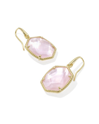 Kendra Scott Jewelry - Earrings Daphne Gold Frame Drop Earring Light Pink MOP