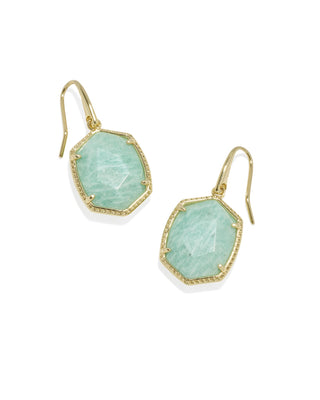 Kendra Scott Jewelry - Earrings Daphne Gold Frame Drop Earring Teal Amazonite