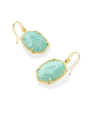 Kendra Scott Jewelry - Earrings Daphne Gold Frame Drop Earring Teal Amazonite