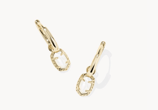 Kendra Scott Jewelry - Earrings Emilie Gold Huggie Earrings Ivory MOP