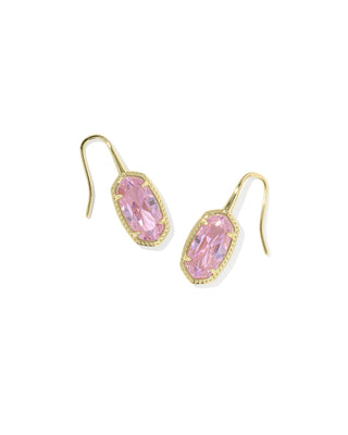 Kendra Scott Jewelry - Earrings Lee Luxe Gold Drop Earrings Light Pink CZ