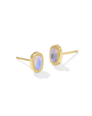 Kendra Scott Jewelry - Earrings Mini Ellie Stud Earrings Gold Dichroic Glass
