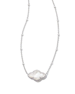 Kendra Scott Jewelry - Necklaces Abbie Pendant Necklace Ivory MOP Silver