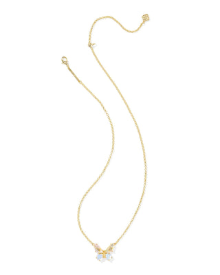 Kendra Scott Jewelry - Necklaces Bianca Butterfly Gold Iridescent White Mix Short Pendant Necklace