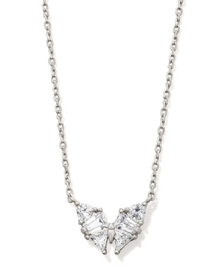 Kendra Scott Jewelry - Necklaces Blair Silver Butterfly Pendant Necklace White Crystal