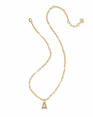 Kendra Scott Jewelry - Necklaces Bubble Letter A Gold Short Pendant