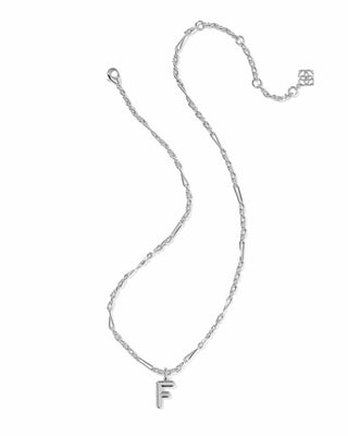 Kendra Scott Jewelry - Necklaces Bubble Letter F Silver Short Pendant