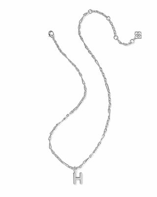 Kendra Scott Jewelry - Necklaces Bubble Letter H Silver Short Pendant