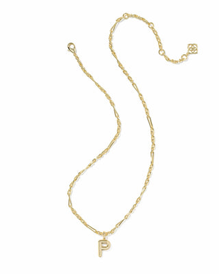 Kendra Scott Jewelry - Necklaces Bubble Letter P Gold Short Pendant
