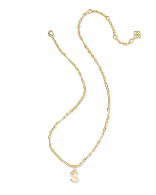 Kendra Scott Jewelry - Necklaces Bubble Letter S Gold Short Pendant