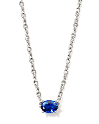 Kendra Scott Jewelry - Necklaces Cailin Blue Crystal Pendant Necklace Silver