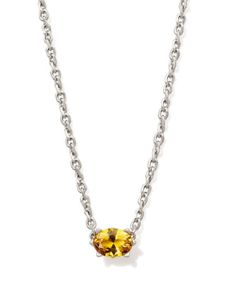 Kendra Scott Jewelry - Necklaces Cailin Golden Yellow Crystal Pendant Necklace Silver