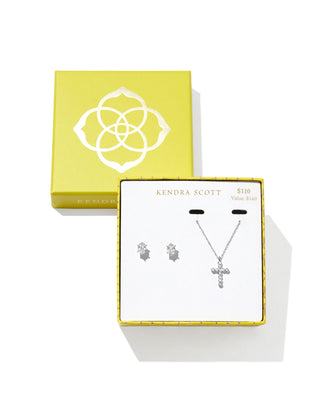 Kendra Scott Jewelry - Necklaces Cross Crystal and Cailin Crystal Silver Gift Set