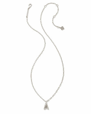 Kendra Scott Jewelry - Necklaces Crystal Letter Pendant Necklace Silver