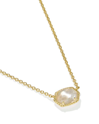 Kendra Scott Jewelry - Necklaces Daphne Gold Frame Short Pendant Necklace Ivory MOP