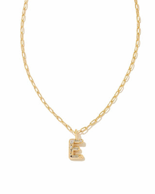 Kendra Scott Jewelry - Necklaces E Crystal Letter Pendant Necklace Gold