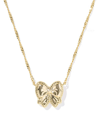 Kendra Scott Jewelry - Necklaces Haley Gold Bow Short Pendant Necklace Ivory MOP