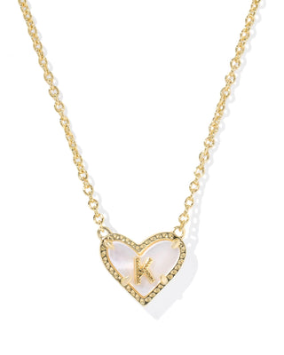 Kendra Scott Jewelry - Necklaces Heart Letter K Gold Ivory MOP Short Pendant Necklace