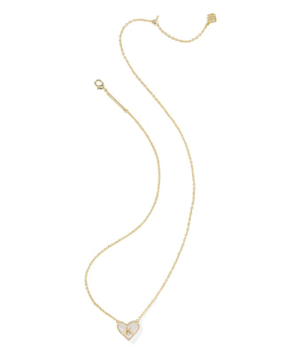 Kendra Scott Jewelry - Necklaces Heart Letter K Gold Ivory MOP Short Pendant Necklace