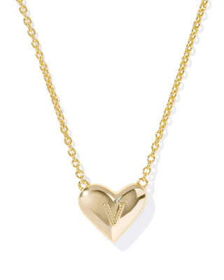 Kendra Scott Jewelry - Necklaces Heart Letter V Gold Ivory MOP Short Pendant Necklace