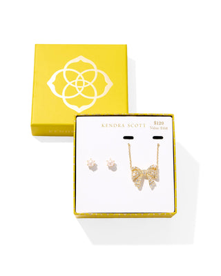 Kendra Scott Jewelry - Necklaces Krista Bow and Ashton Gift Set Gold