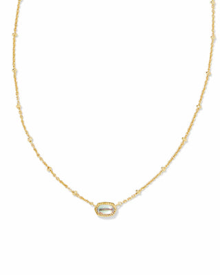 Kendra Scott Jewelry - Necklaces Mini Elisa Gold Satellite Short Pendant Necklace Dichroic Glass 12/25