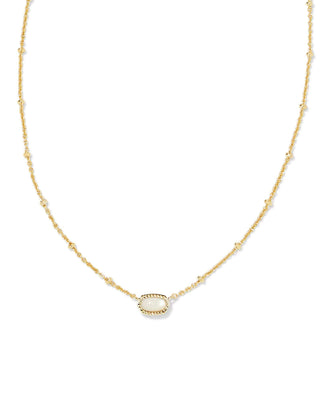 Kendra Scott Jewelry - Necklaces Mini Elisa Gold Satellite Short Pendant Necklace Ivory MOP