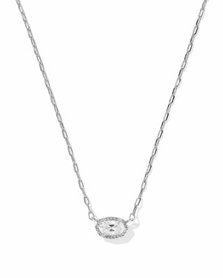 Kendra Scott Jewelry - Necklaces Mini Elisa Luxe Silver Short Pendant Necklace