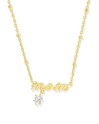 Kendra Scott Jewelry - Necklaces Mom Gold Crystal Short Pendant Necklace