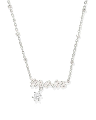 Kendra Scott Jewelry - Necklaces Mom Silver Crystal Short Pendant Necklace