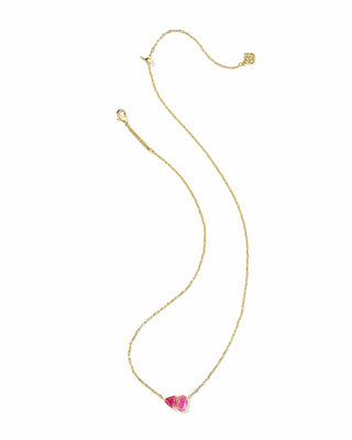 Kendra Scott Jewelry - Necklaces Tatum Gold Short Pendant Necklace Azalea Pink Mix