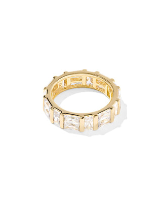 Kendra Scott Jewelry - Rings 5 Jamie Gold Band Ring White CZ