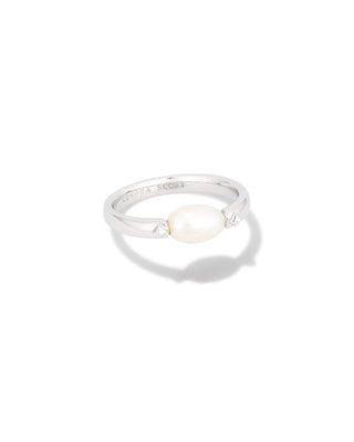 Kendra Scott Jewelry - Rings Leighton Pearl Band Ring Silver