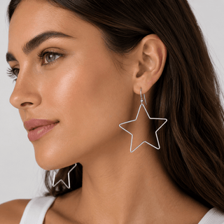 Kenze Penne, Inc. Jewelry - Earrings Star Silver Earrings