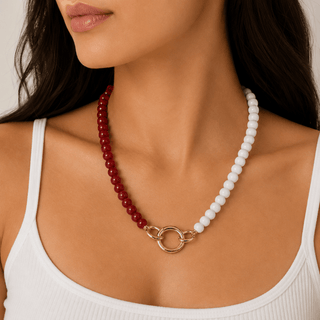 Kenze Penne, Inc. Jewelry - Necklaces Game Day Red/White Necklace